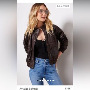 New Evereve faux leather jacket